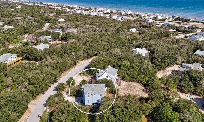 Kitty Hawk House | Beachside paradise with sundeck views & jetted tub - 365 yards to beach access