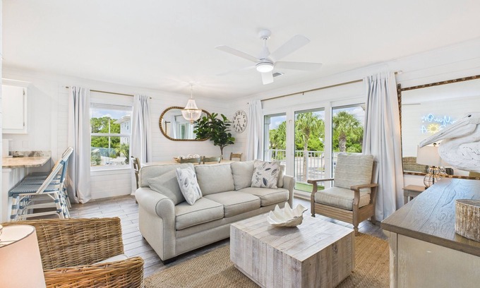Seagrove Beach Condo | Beachside Retreat 423–Steps to the Beach–Sleeps 8