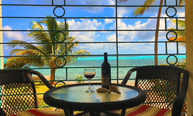 Estate Golden Rock Condo | Beachy Keen-Beachfront - WINTER SPECIAL only 450.00 per night
