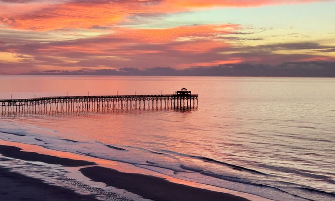 Cherry Grove Beach Condo | Beachy Oceanfront Condo with stunning views! Pet friendly, relaxing getaway!