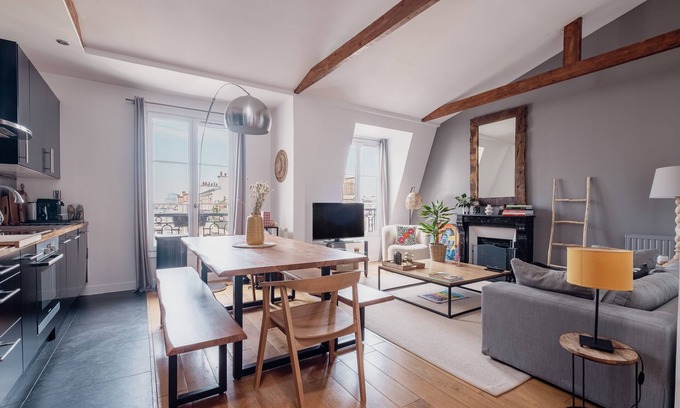 Clignancourt Apartment | Beams and Dreams, by Veeve