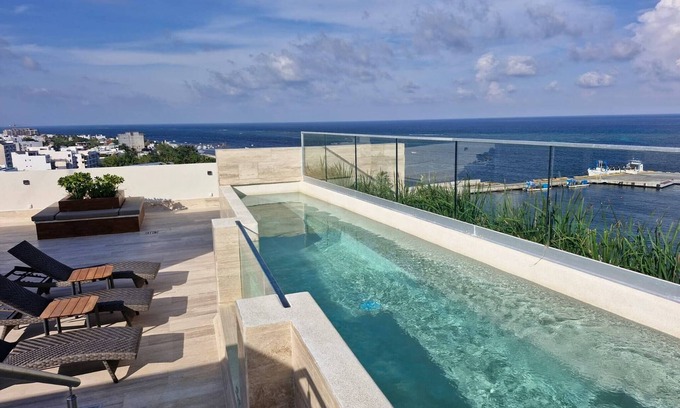 Puerto Morelos Apartment | Beatiful Loft in Puerto Morelos Beach Front 9-4