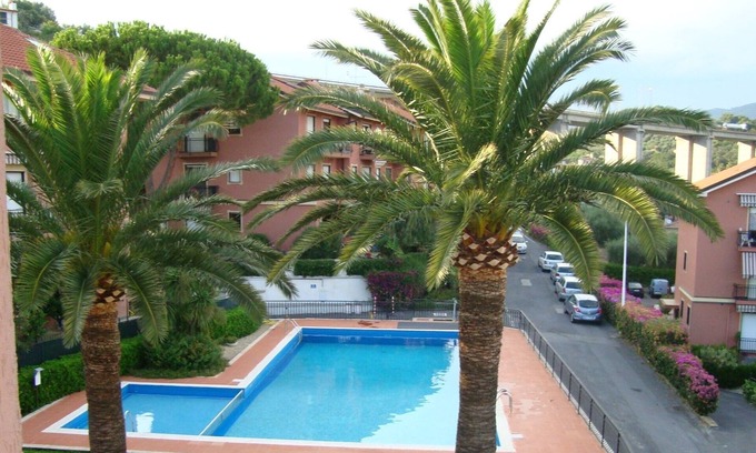 San Bartolomeo al Mare Apartment | beautiful three-room attic apartment with pool CITRA Code 008052-LT-0224