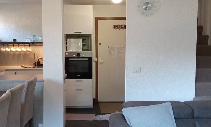 Saint-Jean-dʼAulps Apartment | Beautiful 3-room duplex at the foot of the slopes with TV, DVD, balcony, and parking in Saint-Jean-d'Aulps