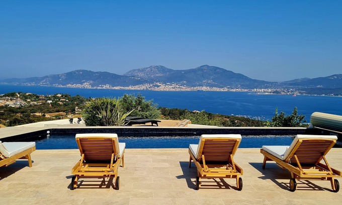 Grosseto-Prugna Villa | Beautiful air-conditioned villa, 70m² + 48m² terrace with sea view + WiFi