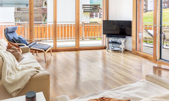 Saas-Fee Apartment | Beautiful apartment for 6 people with WIFI, TV and balcony