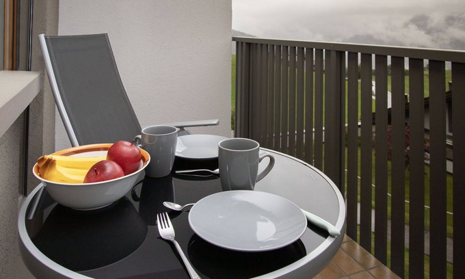 Falera Apartment | Beautiful apartment for 3 guests with WIFI, pool, TV, balcony and panoramic view