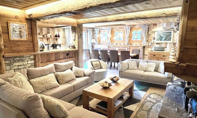 Le Cret Apartment | Beautiful apartment in private chalet, equiped for 12 people, 6 bedrooms, 5 bathrooms and private sauna.