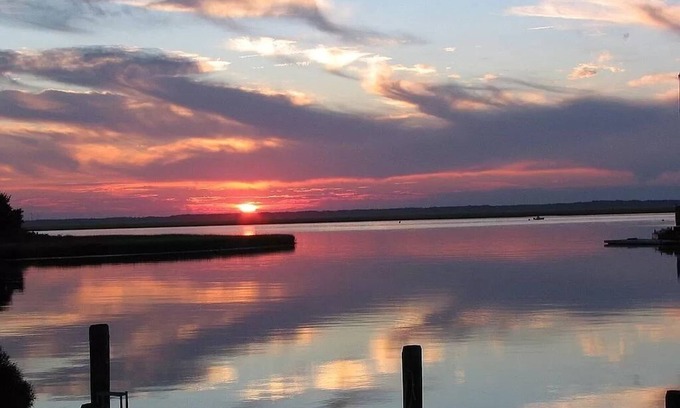 Stone Harbor House | Beautiful Bayfront House w/Boat Dock. Enjoy the Sunsets across Carnival Bay!