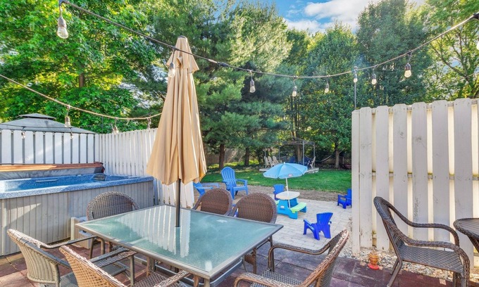 Indianapolis House | Beautiful Home with Private Hot Tub Close to Everything by RedAwning