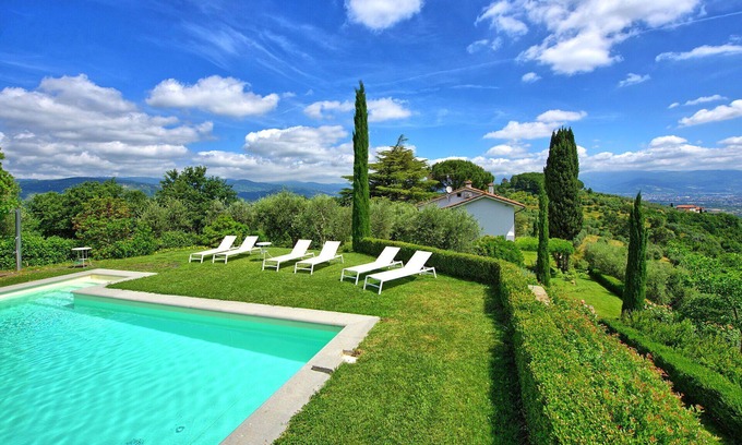 Serravalle Pistoiese Villa | Beautiful private villa for 7 guests with WIFI, private pool, A/C, TV, patio and panoramic view