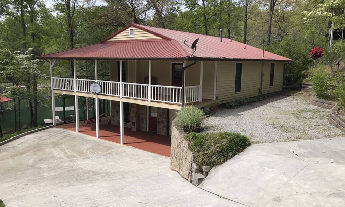 Big Creek House | Beautiful Lakefront House, Dock w/Covered Slip in Protected Cove, Few Steps