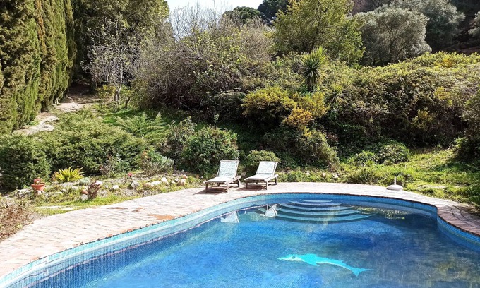 Casares Cottage | Beautiful mountain farm cottage.Private pool.Winter monthly rates. WiFi. AC.