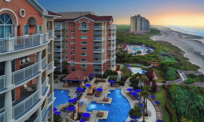 Myrtle Beach Villa | Beautiful Ocean View 2-bedroom villa with resort amenities. Family friendly!