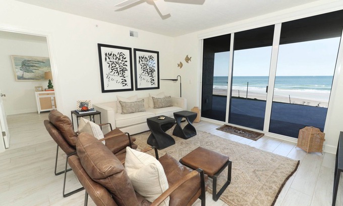 Ponce Inlet Condo | BEAUTIFUL Oceanfront Ground Floor Condo on Ponce Inlet “NON DRIVING” Beach