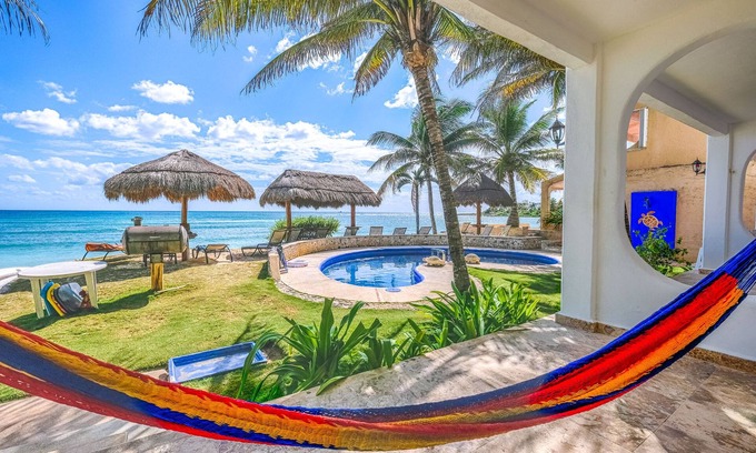 Akumal Condo | Beautiful pool side ground floor unit with direct beach access , WiFi and AC.