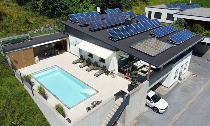 Landeck Villa | Beautiful private villa for 6 guests with pool, WIFI, TV, patio, panoramic view and parking