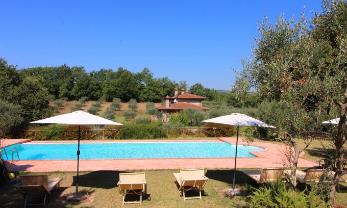 Santarello Villa | Beautiful private villa for 8 people with WIFI, A/C, private pool and TV, close to Montepulciano