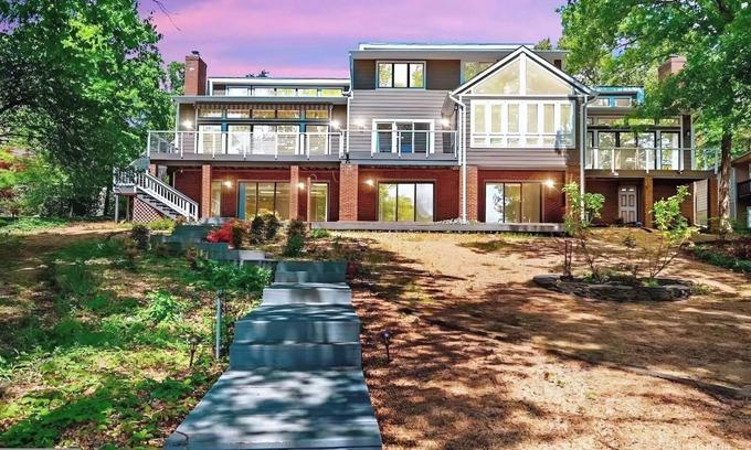 Lake of the Woods House | Beautiful, spacious, lakefront home large lot, firepit, hot tub, and more