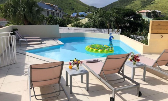 Cul de Sac Condo | Beautiful suite S5 with pool next to paradise Pinel Island
