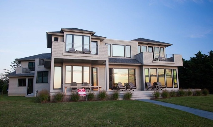 North Truro House | Beautiful water views! Fabulously modern, clean lines and attention to detail!