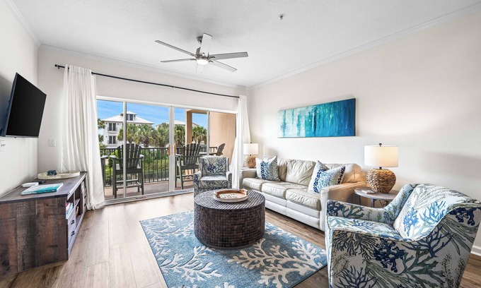 Frangista Beach Condo | Beautifully remodeled condo with 3 minute walk to private, deeded beach!