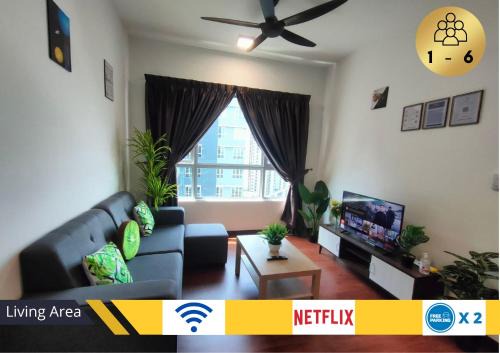 Shah Alam Apartment | Beauty 2R2B Relaxing Skyline Views #GA3