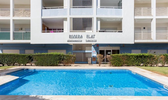 Portimao Apartment | BeHappy Riviera Studio with Sunny Balcony & Pool View