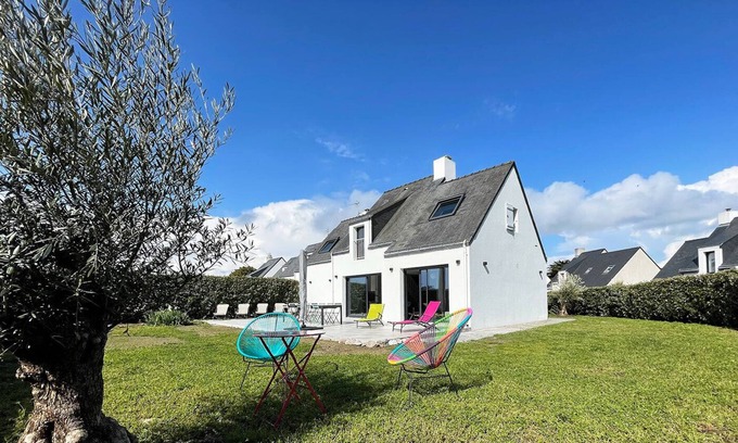 Batz-sur-Mer Villa | Belle Villa Rénovée, 5 Chambres, Plage à Pied, Tennis, Jardin