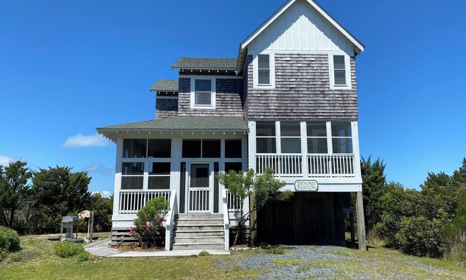 Ocracoke House | Beyond Buxton: Dog friendly, casual comfort, decks, marsh views.