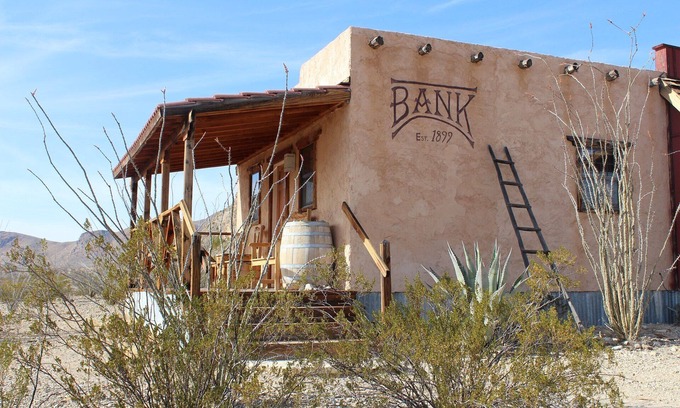 Terlingua Cabin | Big Bend Lodging at Ten Bits Ranch | Room #1 (The Bank)