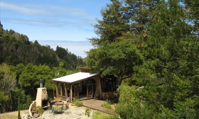 Carmel House | Big Sur Dream Home Completely private with an outdoor hot tub and fireplace.