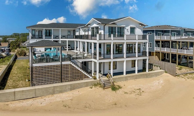 Sandbridge House | Black Tie Beachy | Oceanfront, Private Pool, Theater Room