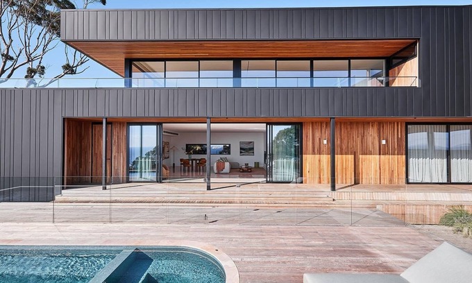 Mount Martha House | Blanc de Noir Luxe Grandeur with Pool and Spa