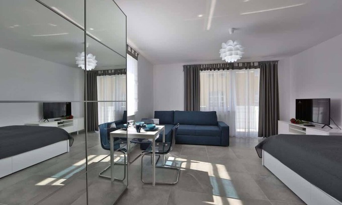 West Pomeranian Voivodeship Apartment | Bliżej Morza 14 | Coast Studio for 4 People | Gym