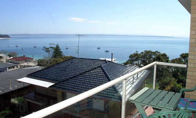 Shoal Bay Apartment | Blue Waters Unit 8/59 Ronald Ave, Shoal Bay - This cosy unit has the views and the position!