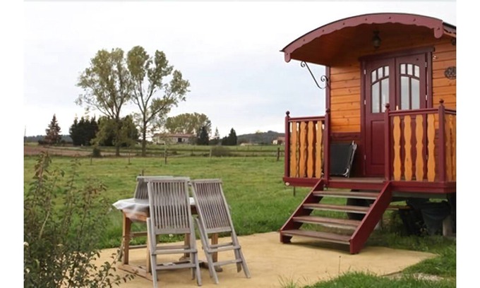 Chomelix House | bohemian stay on the farm, aboard a comfortable and warm trailer