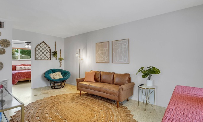 Lake Worth Villa | BOHO BUNGALOW - Downtown Close to BEACH 2 bedrooms with a POOL
