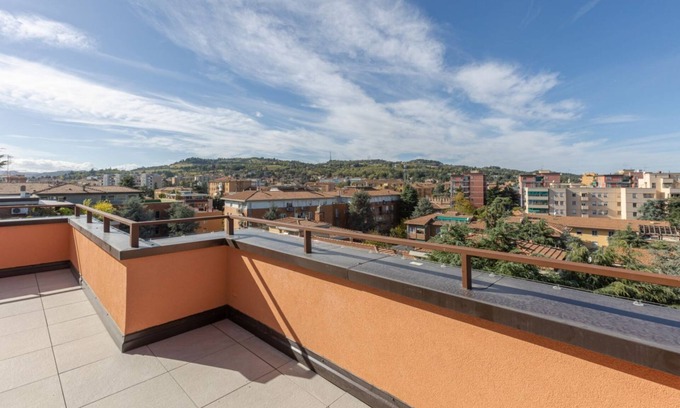 Savena Apartment | Bologna Hills View - Stunning Attic with Terrace