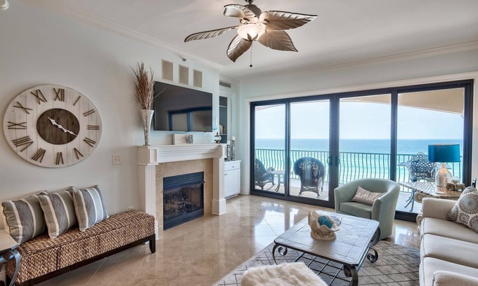 Crystal Beach Condo | Book Now for a Summer Stay! Luxury TOP Floor Gulf Front Condo Unit 402! Newly Renovated!