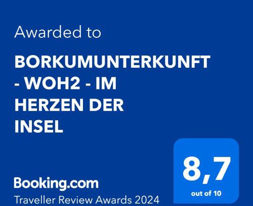 Borkum Apartment | BORKUMUNTERKUNFT - WOH2 - IM HERZEN DER INSEL