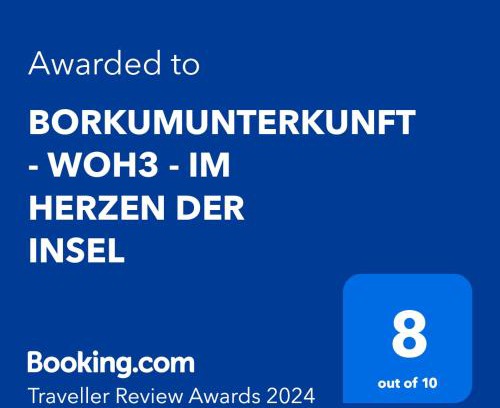 Borkum Apartment | BORKUMUNTERKUNFT - WOH3 - IM HERZEN DER INSEL