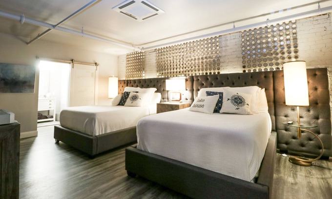 Seneca Apartment | Boutique hotel in historic downtown Seneca Room #3, two Queen beds.