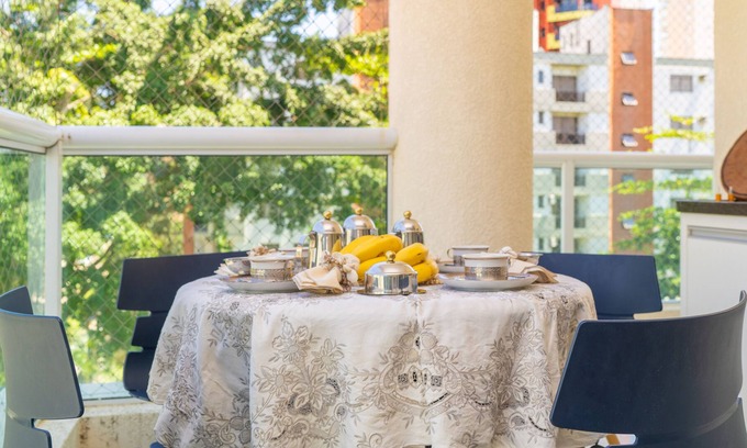 Parque Enseada Apartment | Elegante Apartamento em Enseada, no Guarujá
