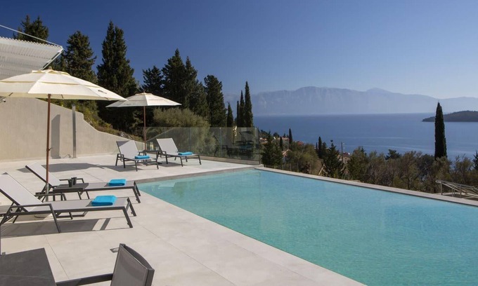Perigiali Villa | Brand new Villa Eos with endless view & close to beach & Nidri
