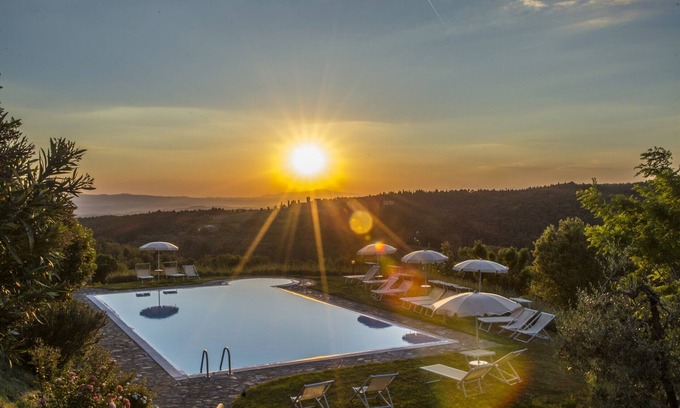 Castellina in Chianti Apartment | Breathtaking View, Typical, Charming with Pool
