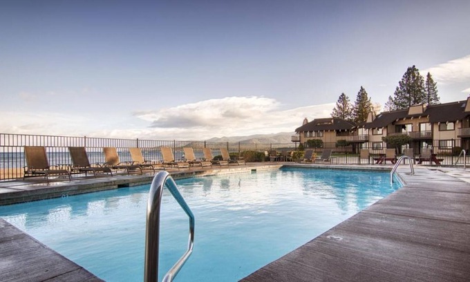 South Lake Tahoe House | Breathtaking Lake Views in Scenic Tahoe! Balcony + Gas Fire Pit | Outdoor Pool