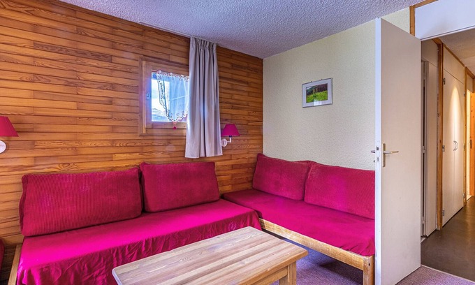 Les Avanchers-Valmorel Apartment | Bright 1BR Apt for 5, Ski-In/Ski-Out Access, Balcony, Near Shops & Lift
