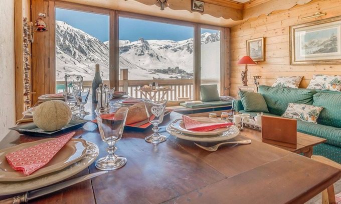 Tignes le Lac Apartment | Bright 3-room apartment - 7 ppl - Balcony, WIFI, Sheets included