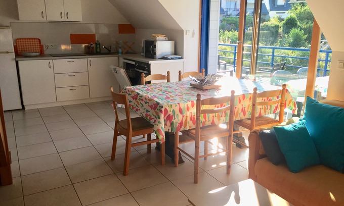 Saint-Pierre-Quiberon Apartment | Bright apartment in detached house